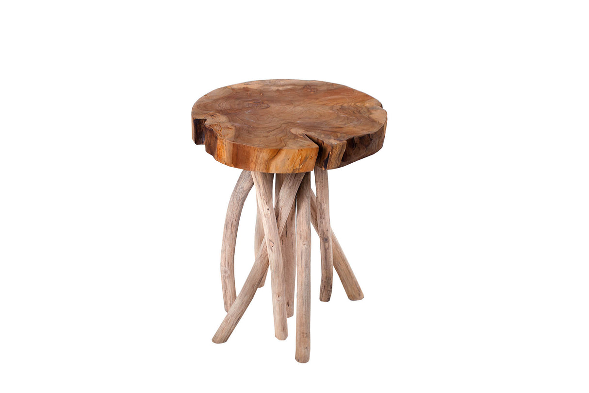 Beistelltisch ROOT 45cm massives Teakholz