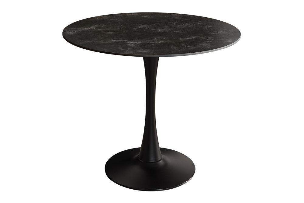 Bistro table LYON 80cm round ceramic grey