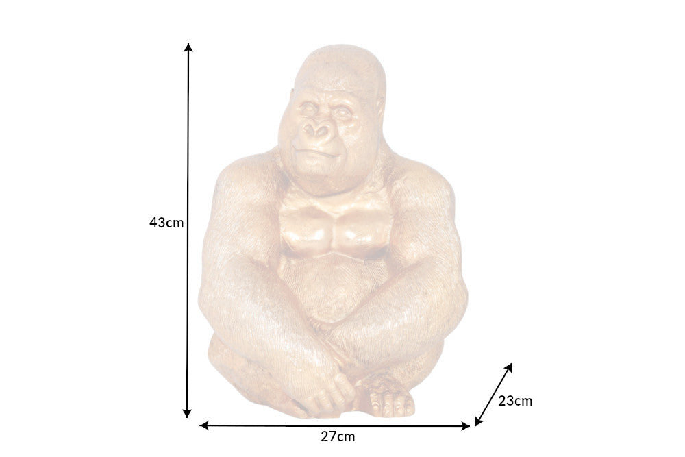 Figurine KONG 40cm gorilla gold