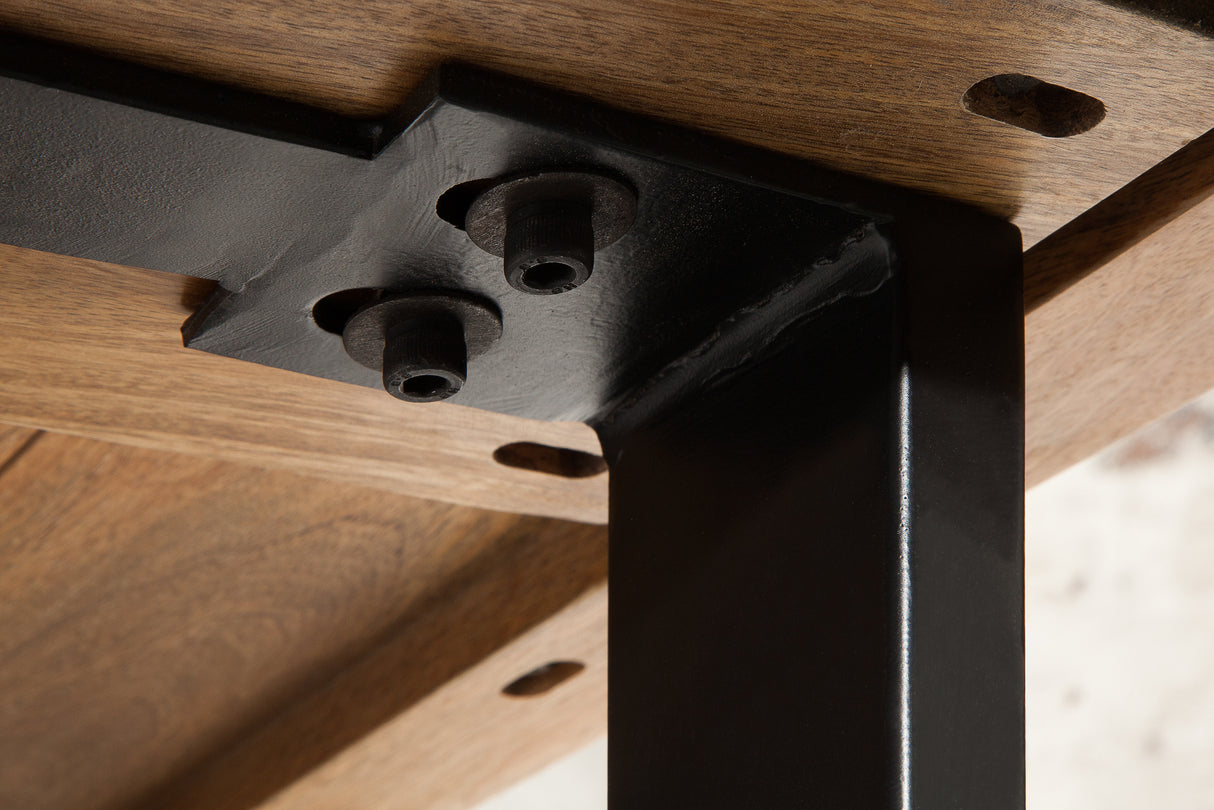 Bar table IRON CRAFT 120cm mango natural industrial style