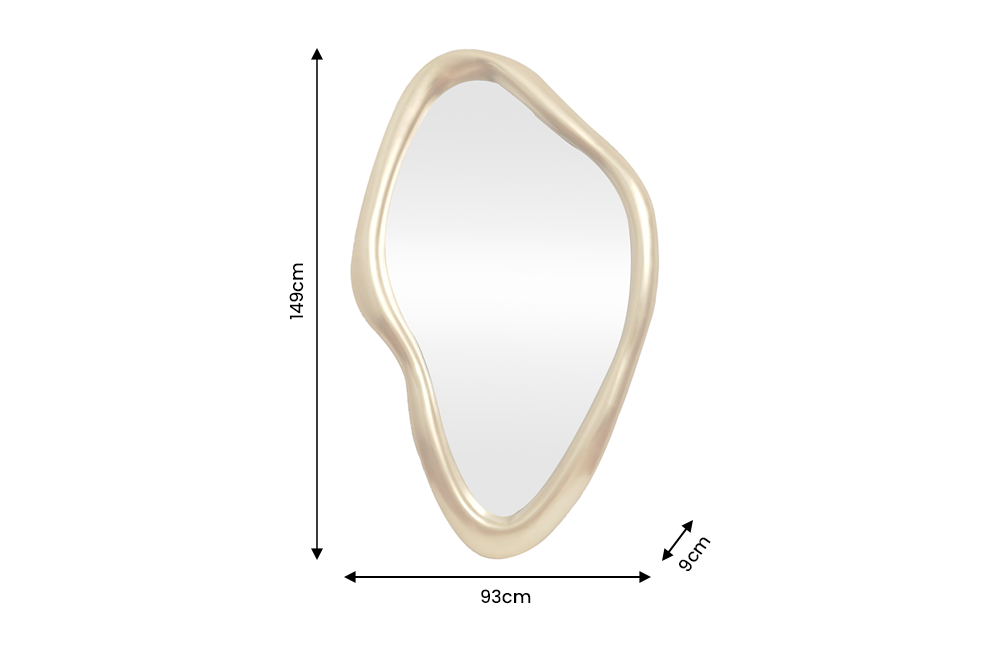 Wandspiegel MARQUISE 150 cm gold