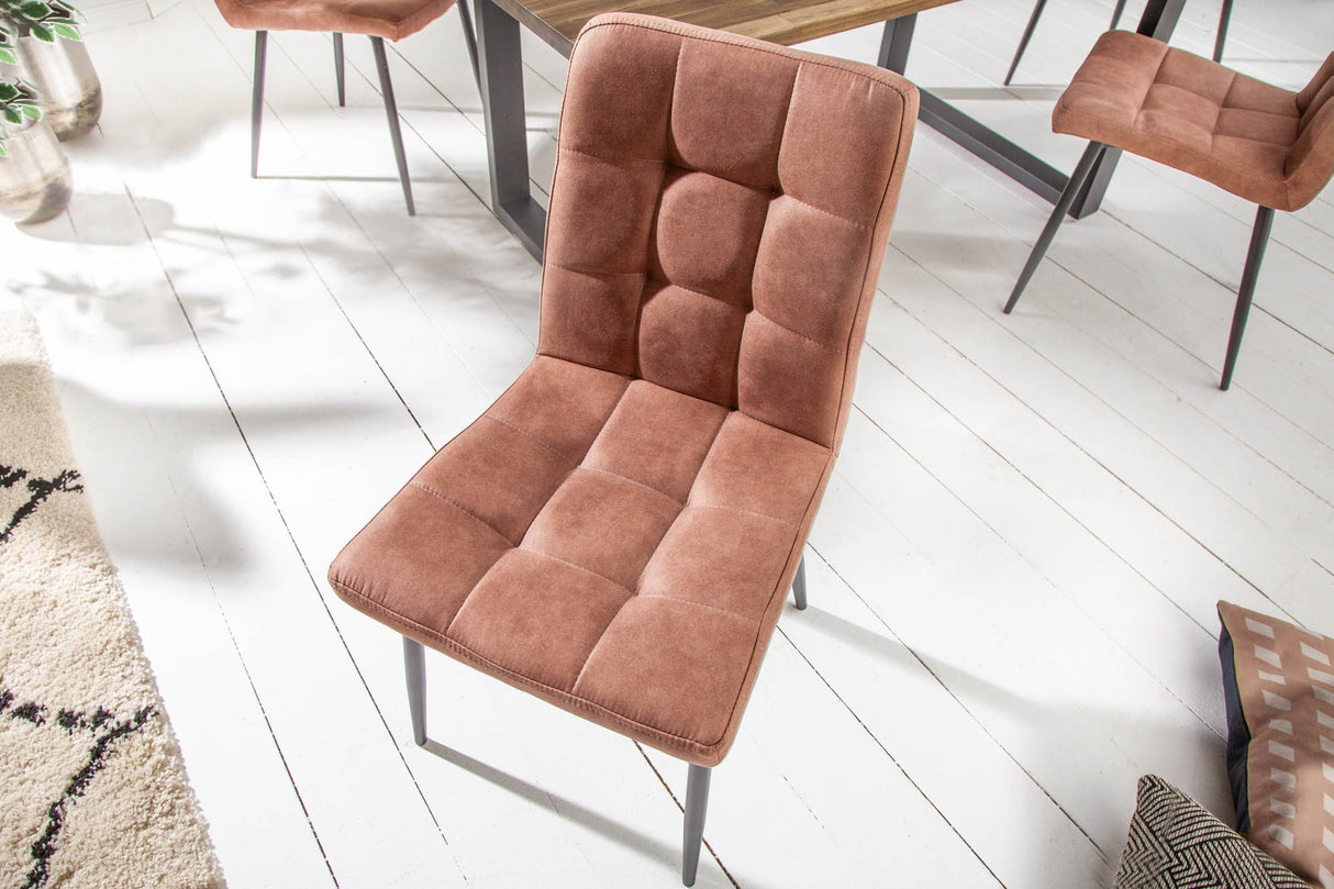 Chair MODENA microfibre vintage brown