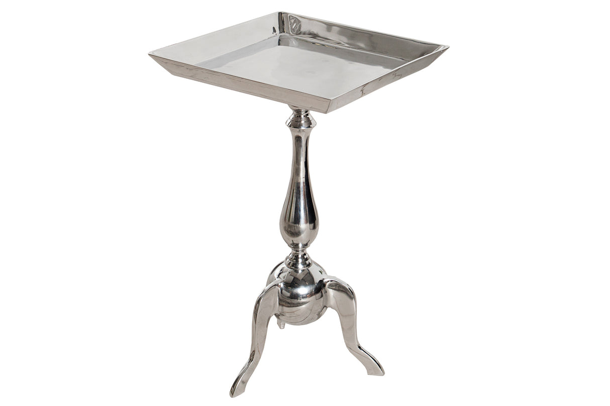 Beistelltisch JARDIN 55cm quadratisch Aluminium silber