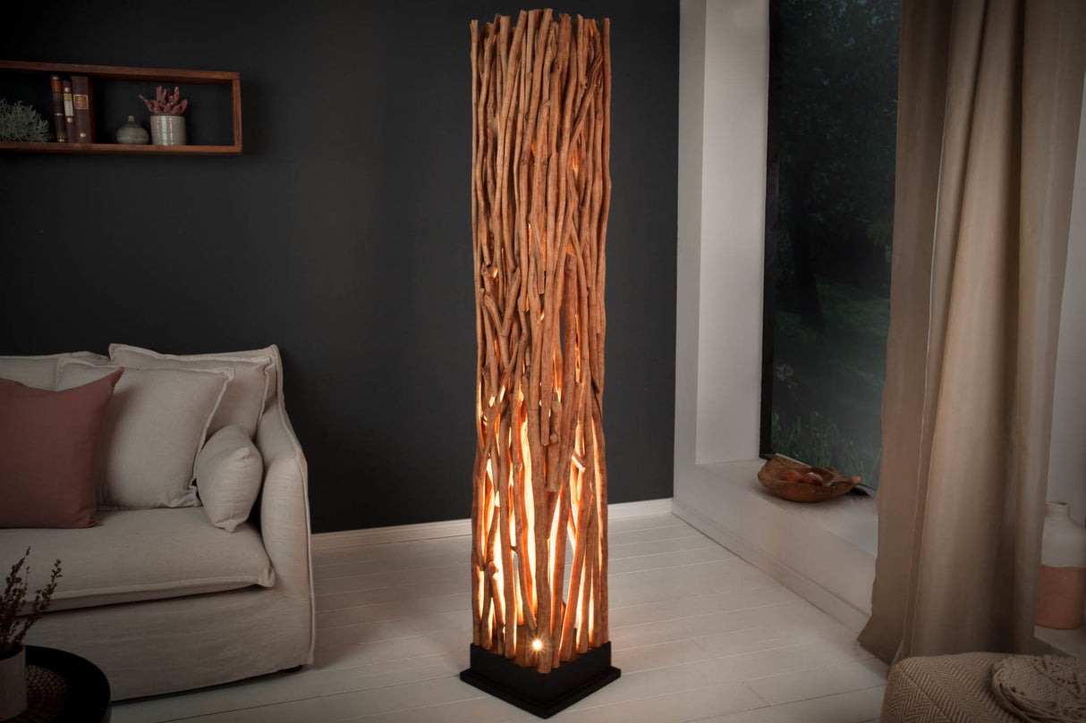 Floor lamp NATURE ART 175cm longan wood natural incl. light source