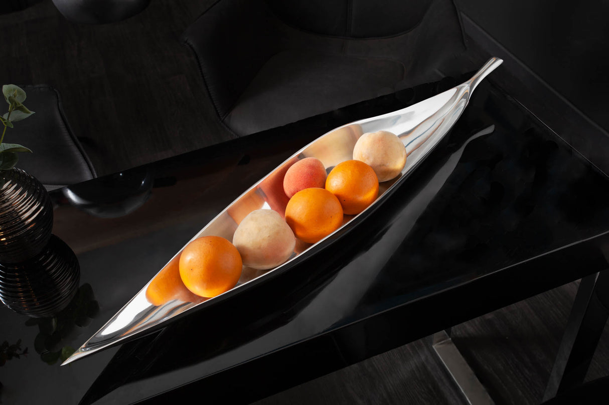 Bowl SILVER LEAF 80cm silver