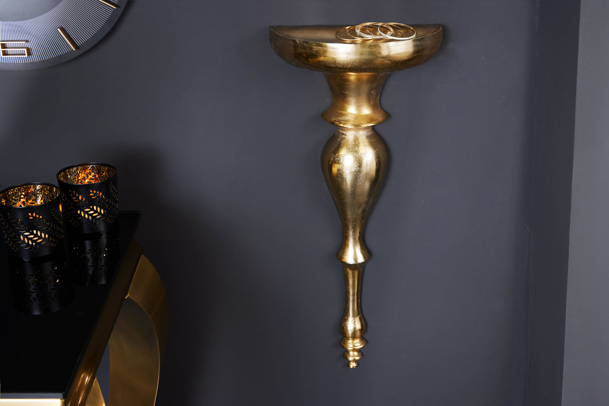 Wall console shelf BAROCK SCALA 60cm gold