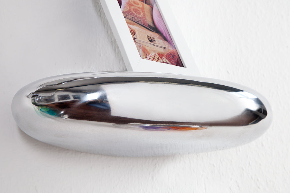 Wandregal TEAR 40x20cm silber