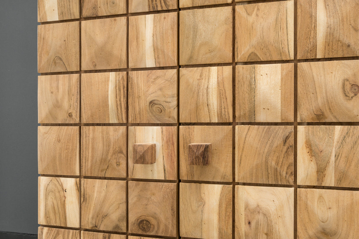 Bar cabinet MOSAICO 130cm acacia wood natural