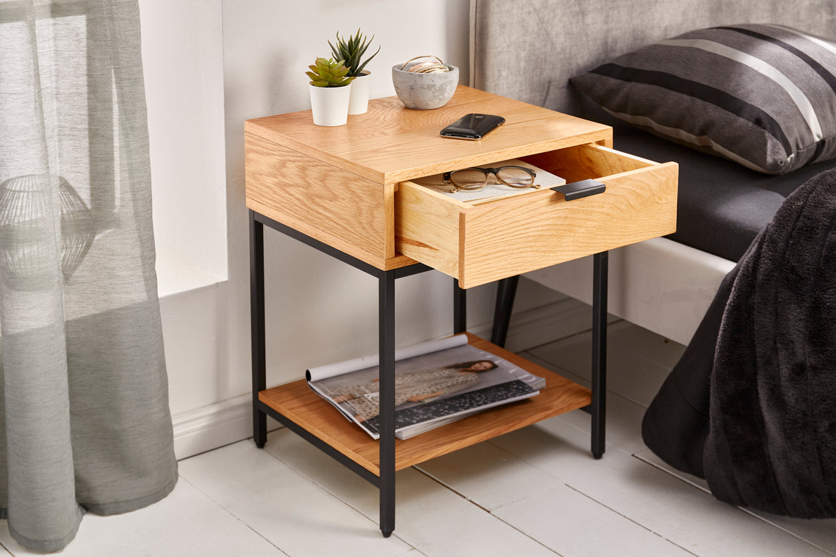 Bedside table ELEMENTS 40cm oak natural