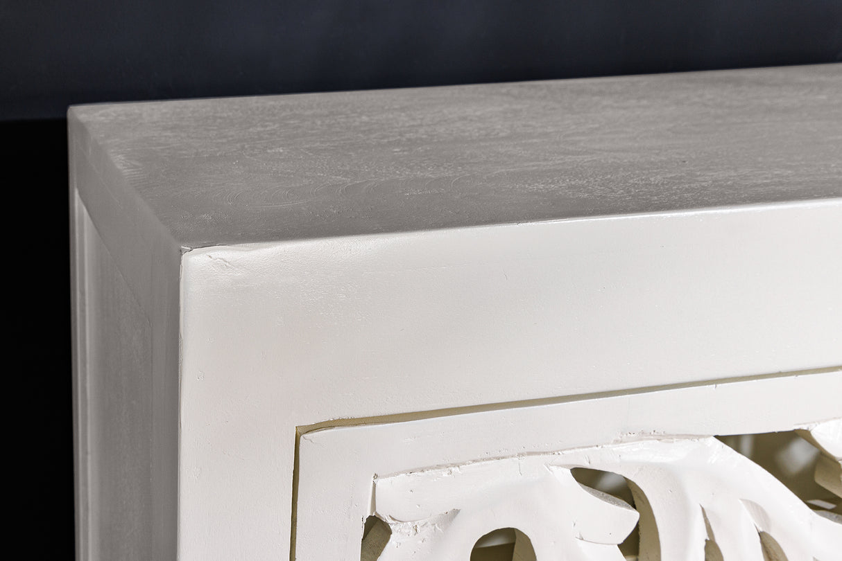 Highboard MARRAKECH 140cm white mango wood