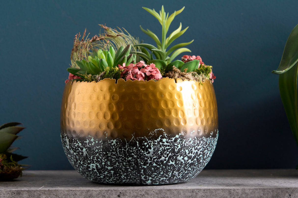 Bowl ORIENT 18cm gold with patina