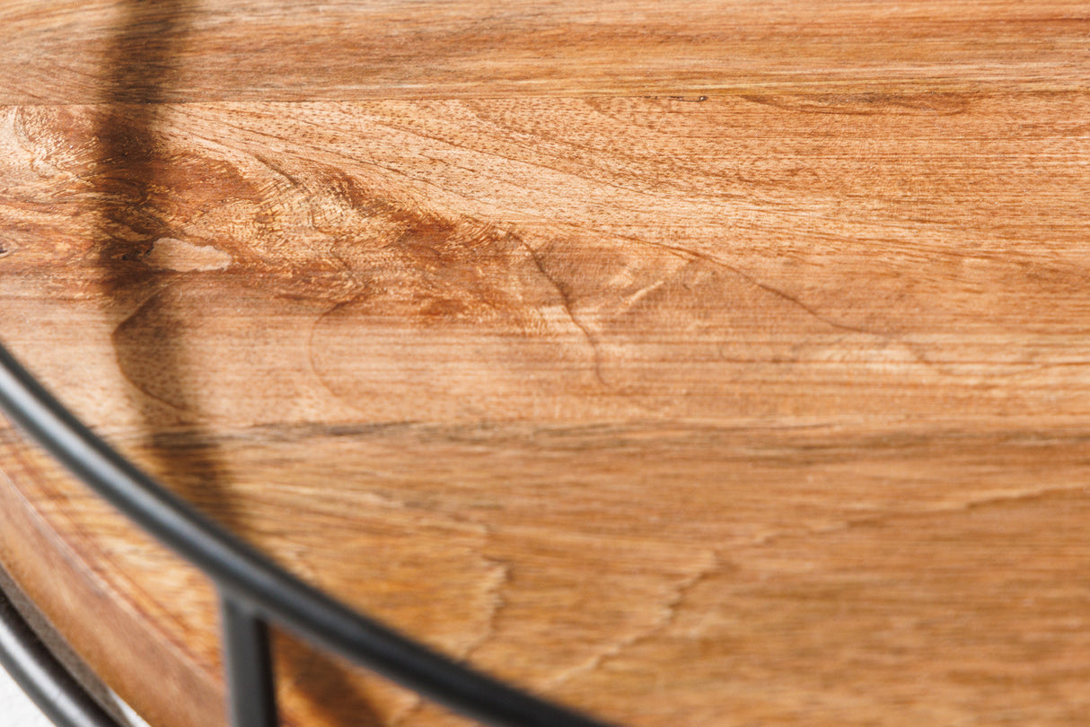 Etagere PURE NATURE 38cm 2 trays mango wood