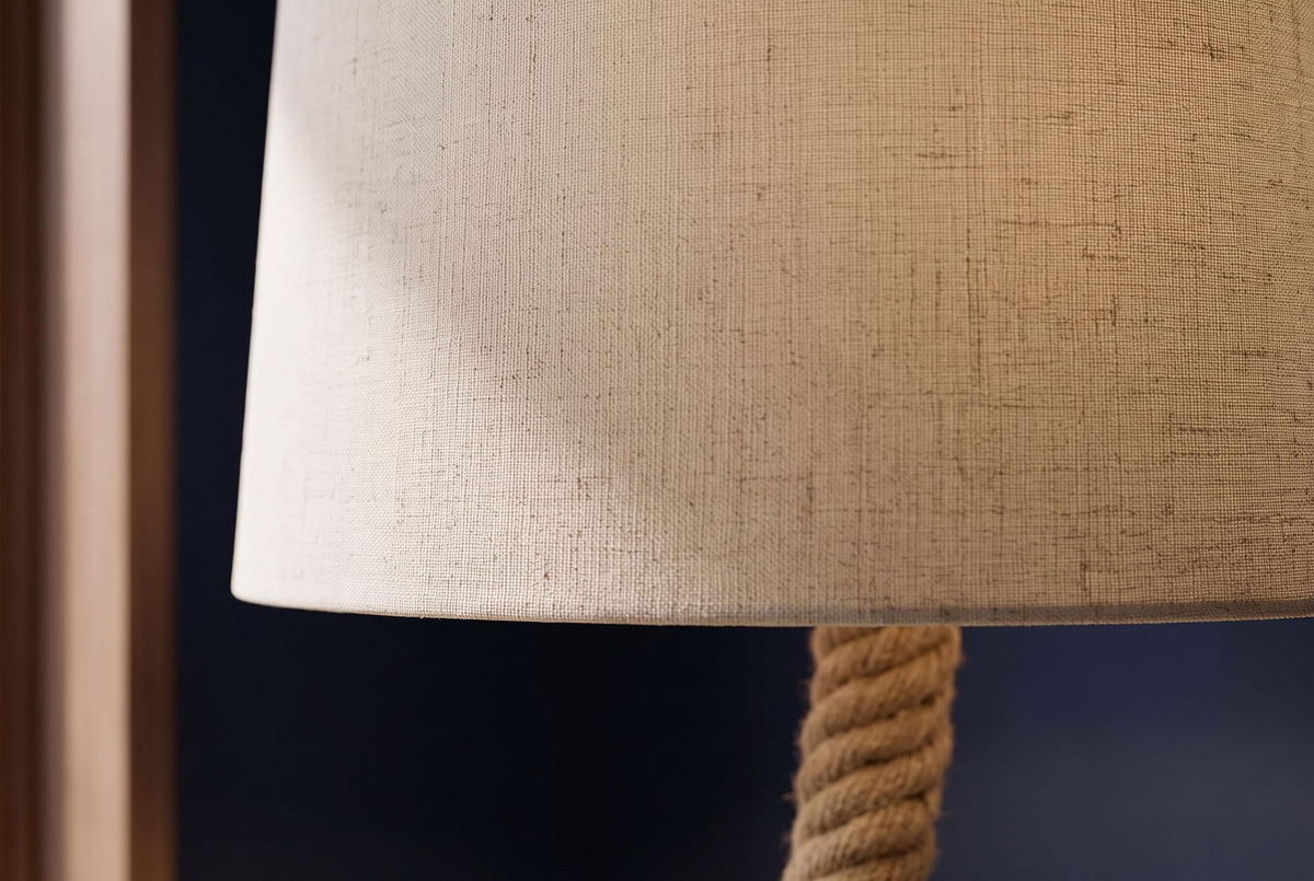 Floor lamp SEVEN SEAS 80cm w/ authentic knotted rope