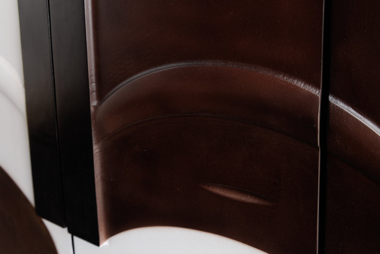 Highboard VOODOO 120cm mango wood brown black white