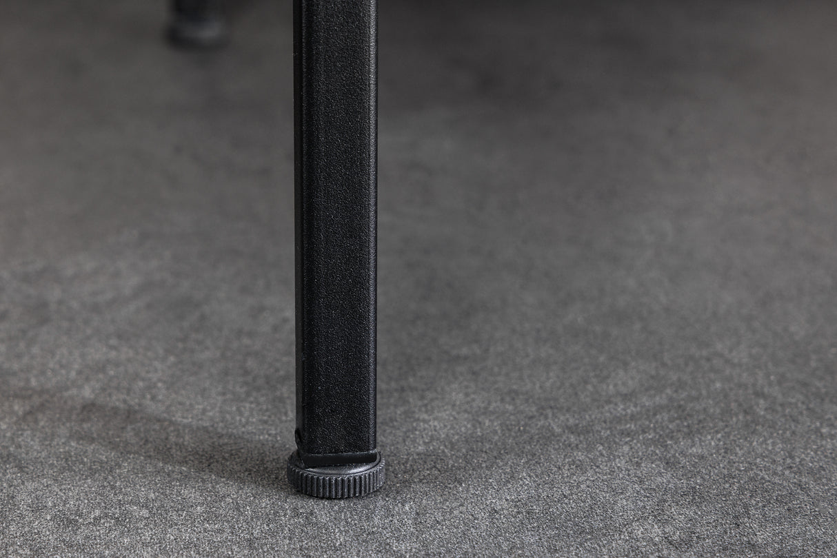 Nachttisch PARIS 60cm Riffelglas schwarz