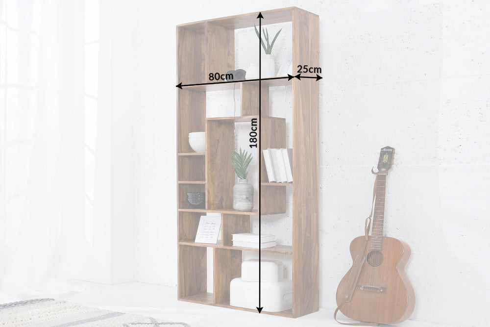 Regal MAKASSAR II 180cm Sheesham-Holz
