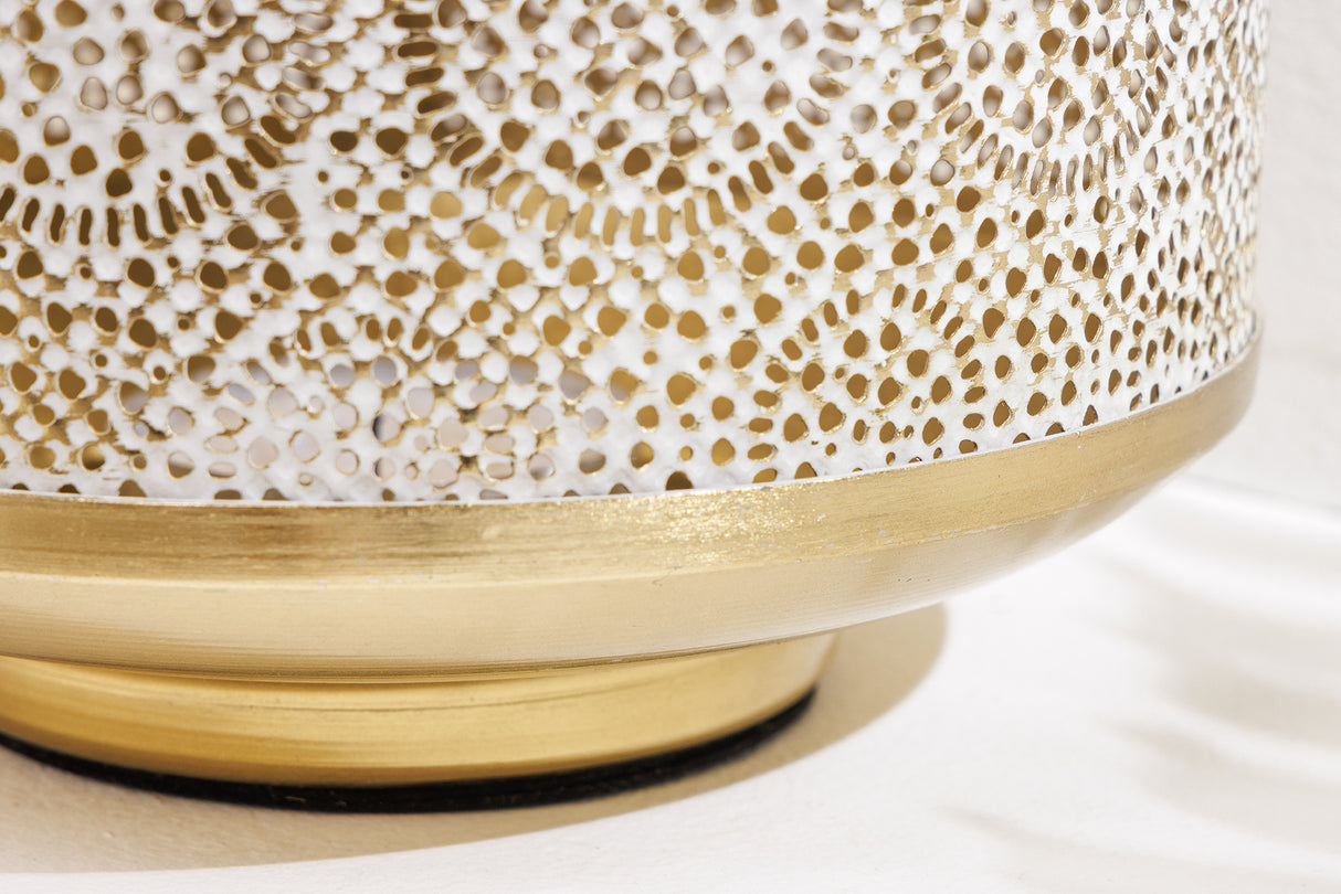 Lantern ORIENT 25cm gold with patina