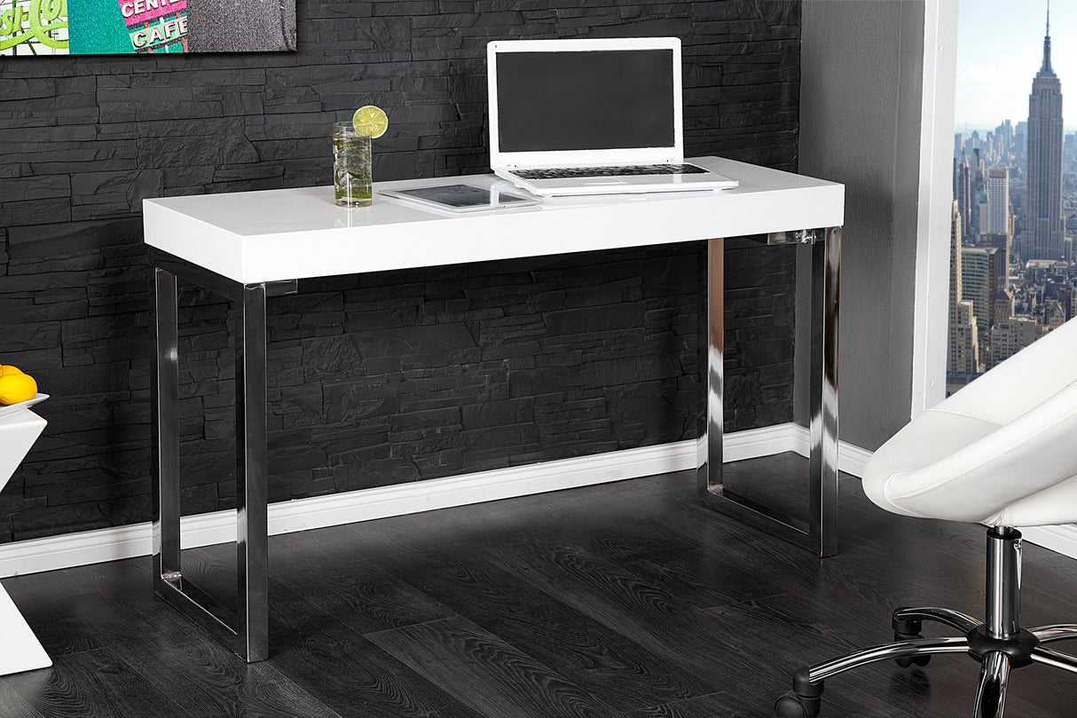 Laptop-Bürotisch WHITE DESK 120x40cm weiß
