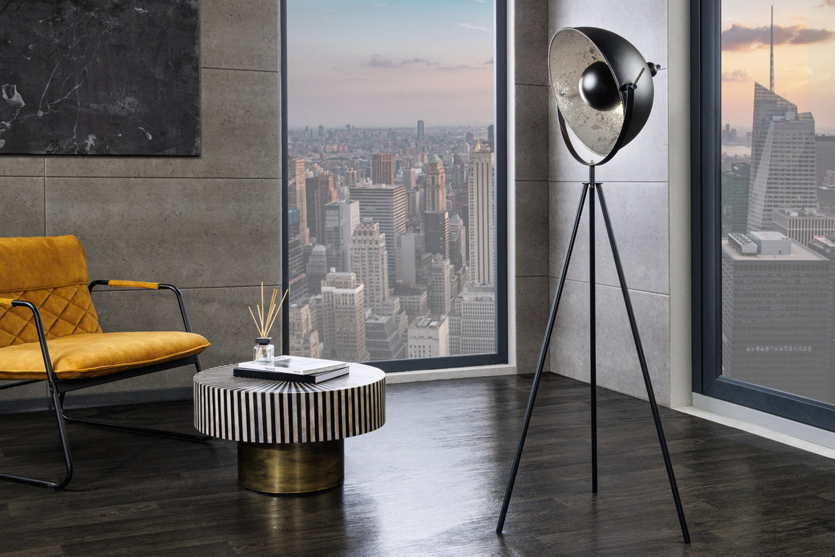 Floor lamp STUDIO 145cm black silver