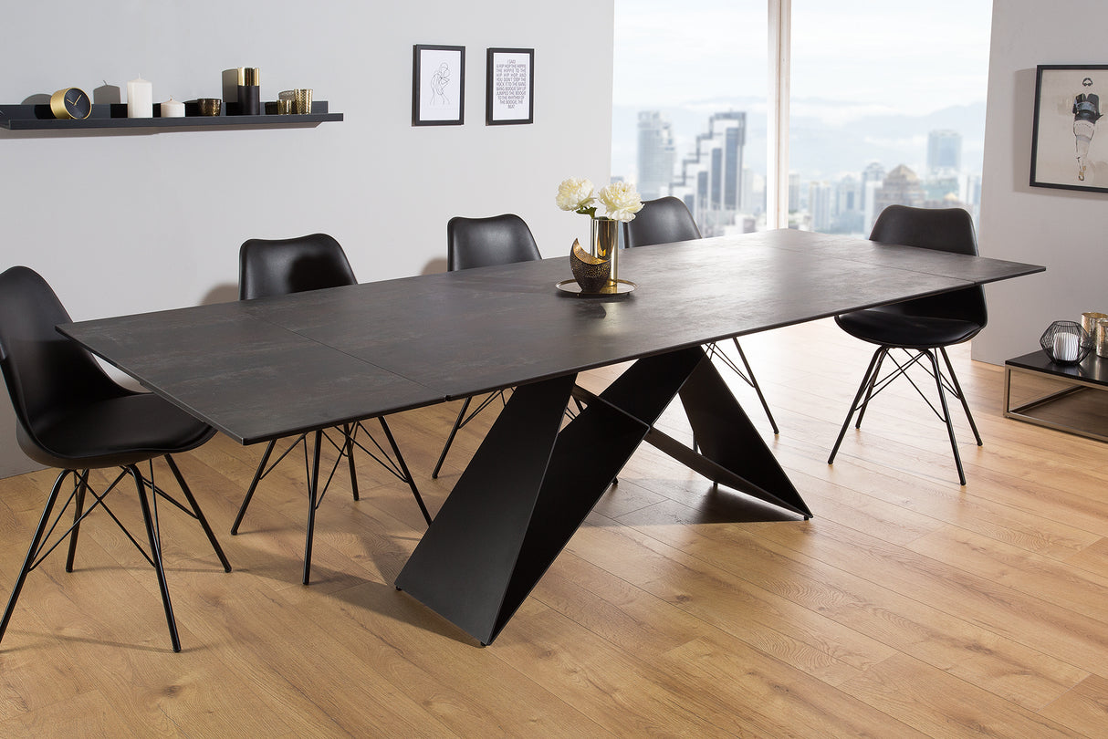 Dining table PROMETHEUS 180-260cm extendable ceramic lava