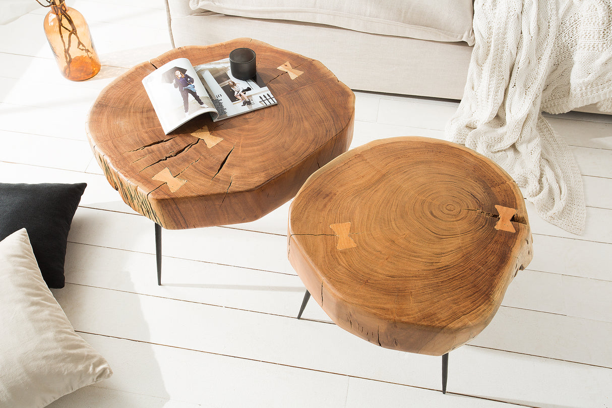 Coffee table GOA 60cm massive acacia wood