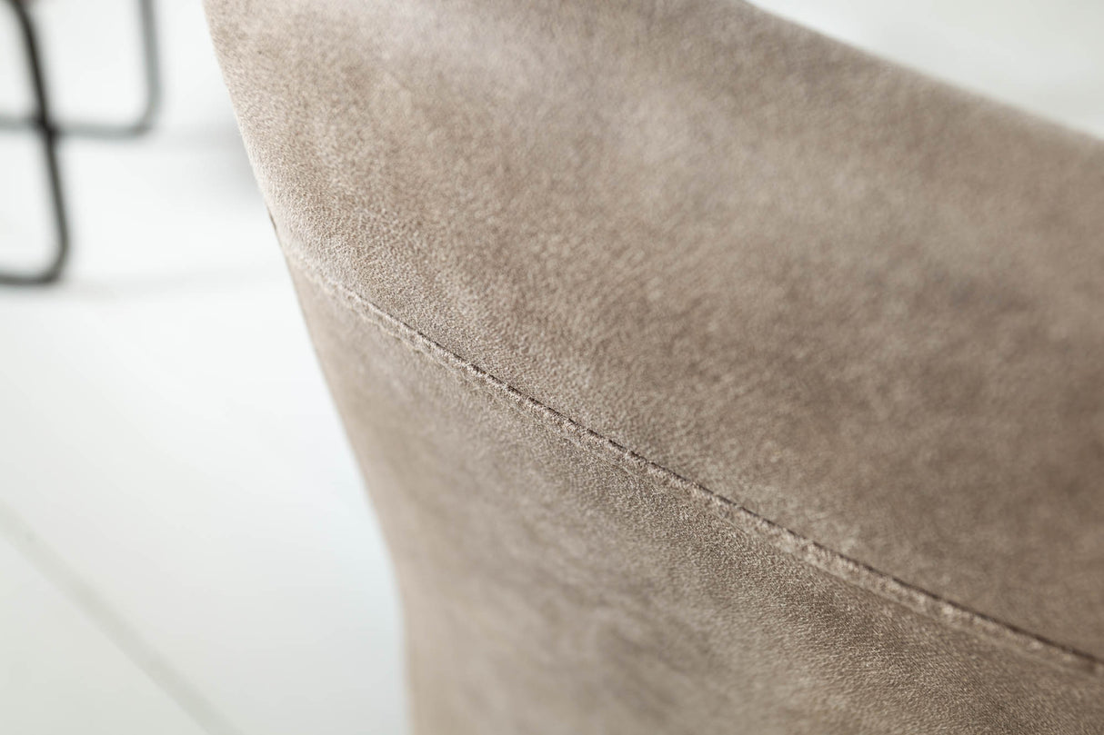 Freischwinger APARTMENT Mikrofaser antik taupe schwarz