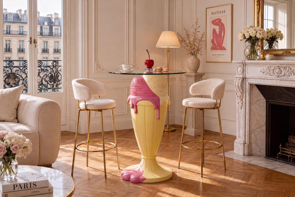 Bistrotisch SWEET SOCIETY Sundae 90cm pastellgelb
