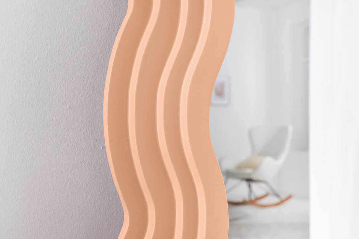 Wandspiegel WAVE 160cm apricot