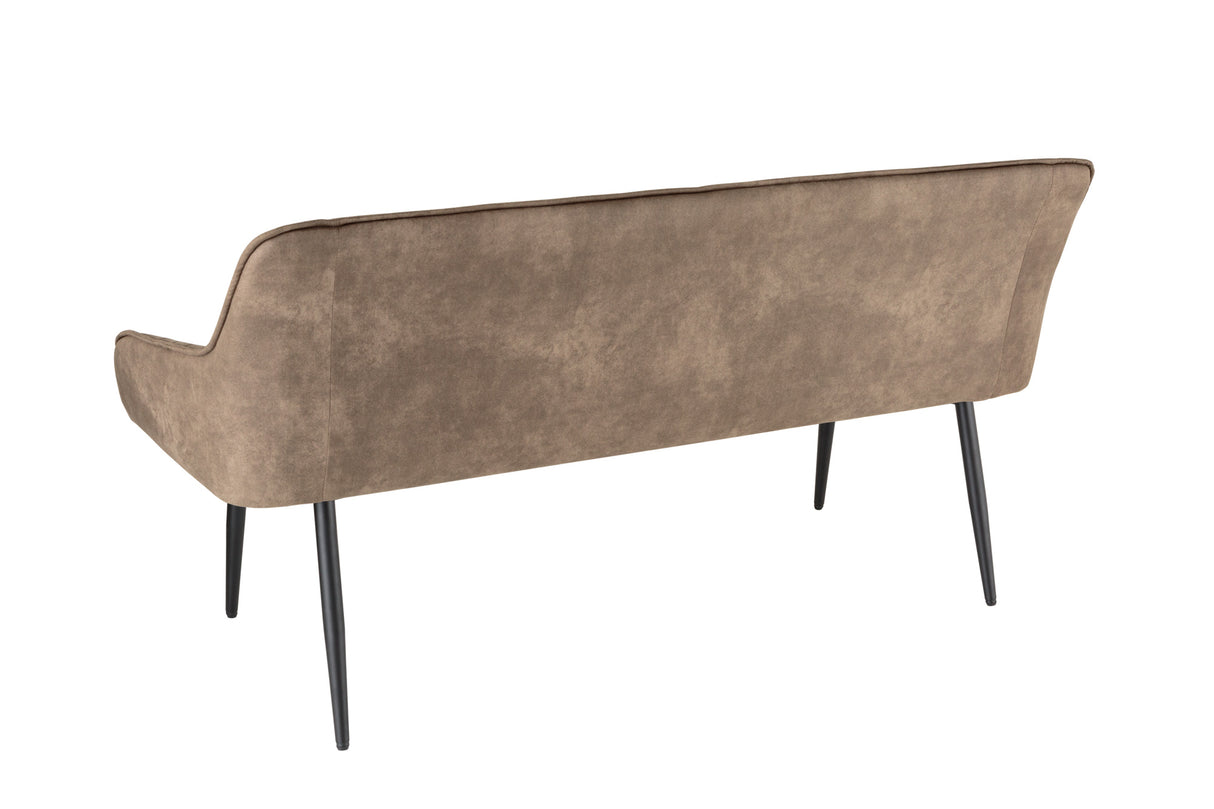 Bench TURIN 160cm microfibre taupe