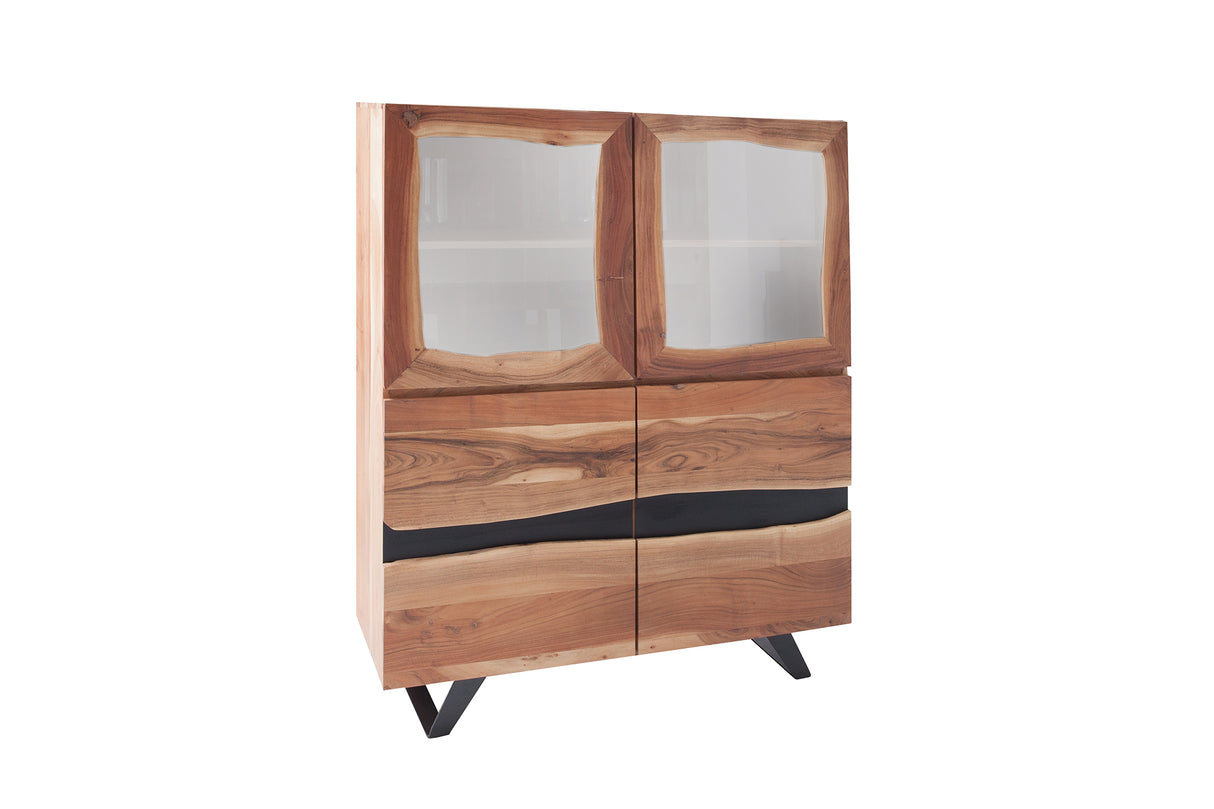Highboard AMAZONAS 140cm Akazienholz