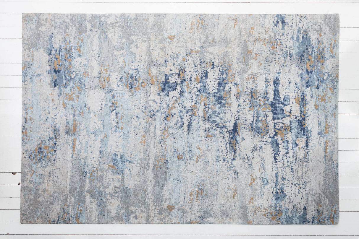 Teppich ABSTRACT 350x240cm grau blau