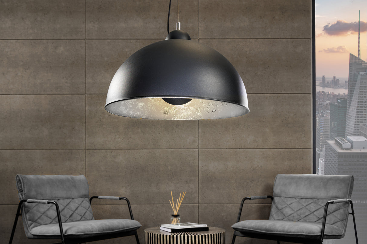 Pendant lamp STUDIO 55cm black silver