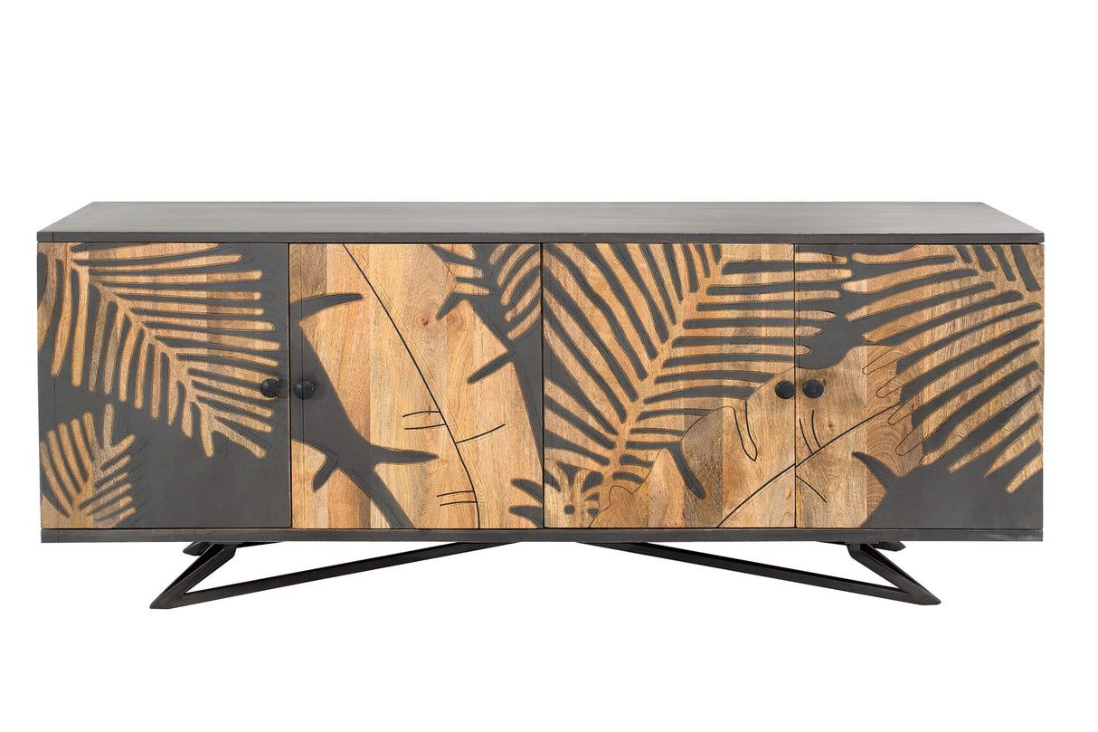 Sideboard TROPICAL 160cm mango wood anthracite