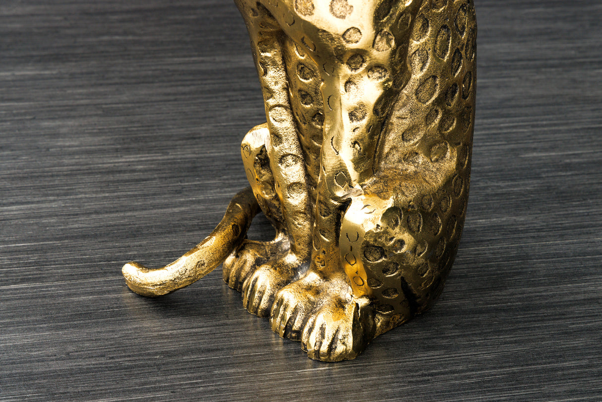 Beistelltisch WILDLIFE PANTHER 60cm Antik Gold