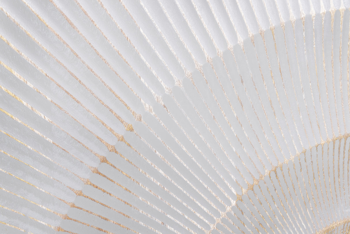 Bar cabinet GOLDEN SUNSET 140cm 3D mango wood white handmade