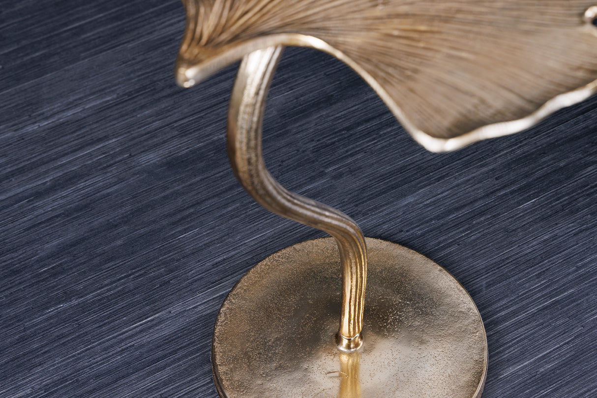 Side table GINKGO LEAF 53cm gold