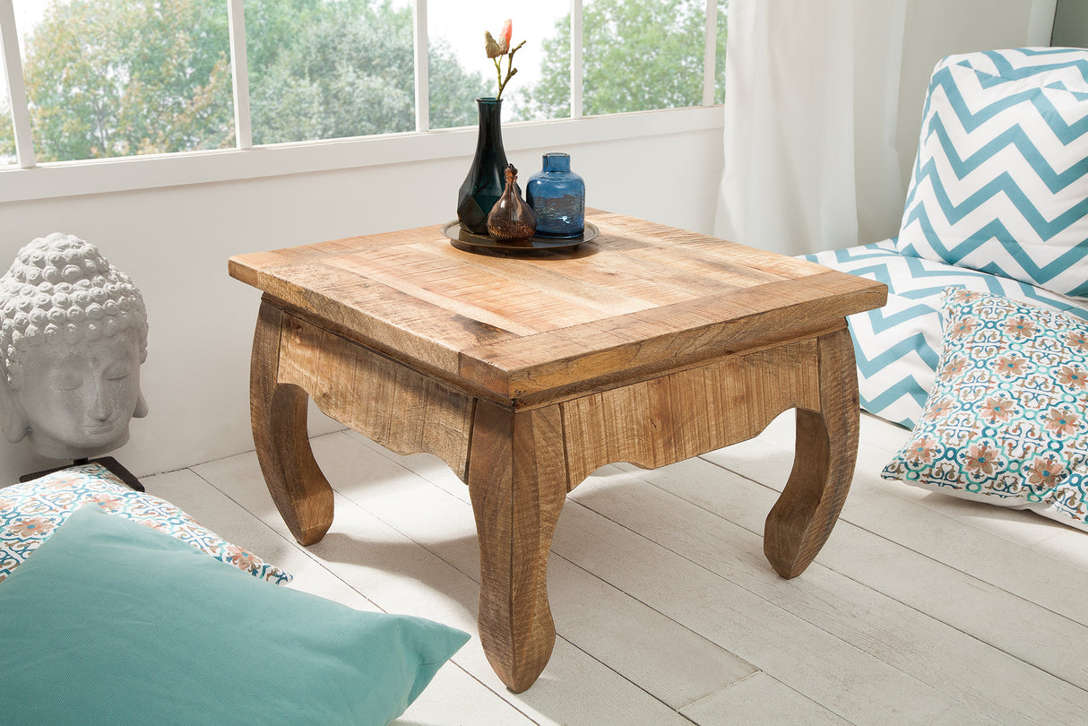 Coffee table OPIUM ANTIQUE 60cm mango wood