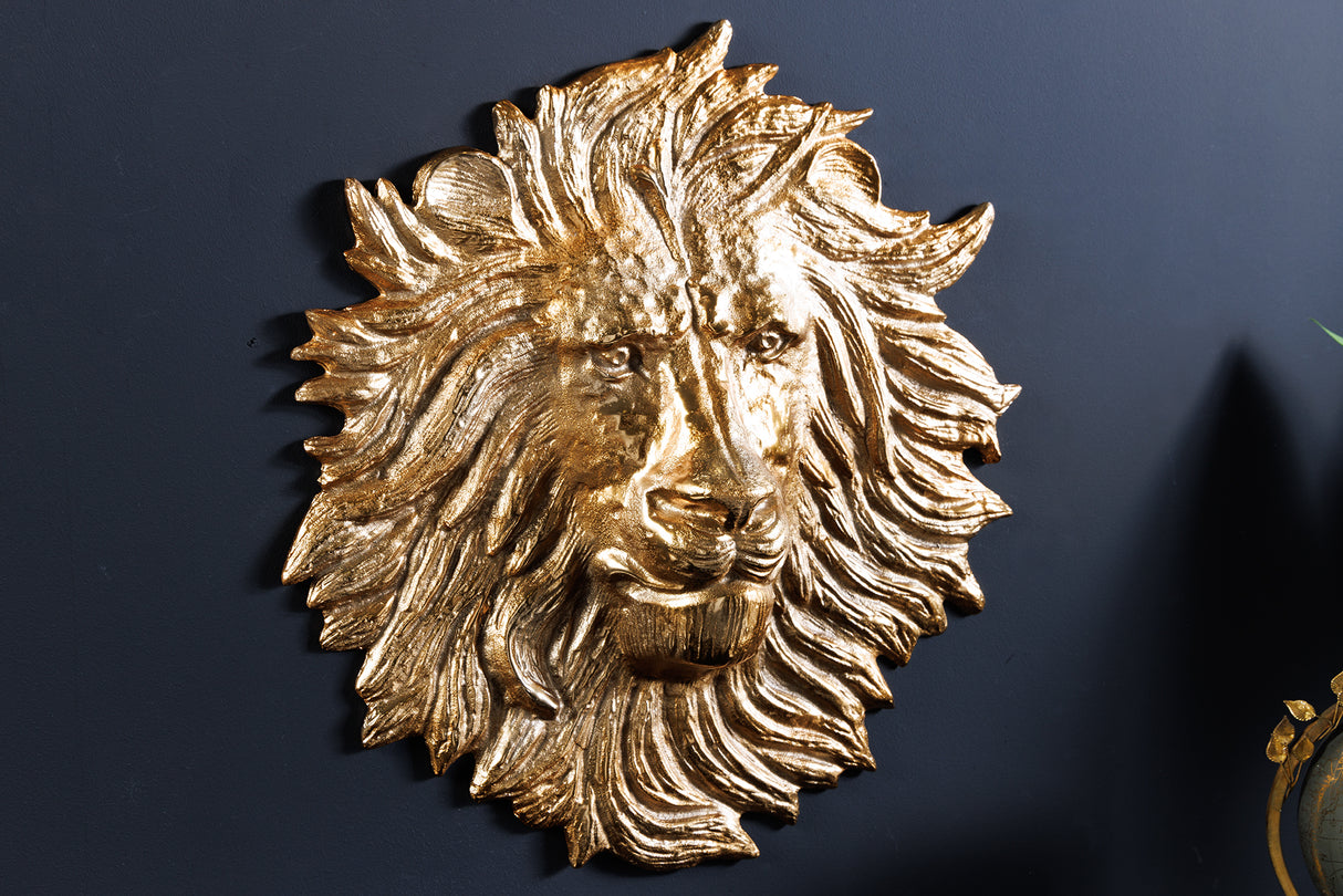 Wanddekoration WILDLIFE LÖWE 35cm gold