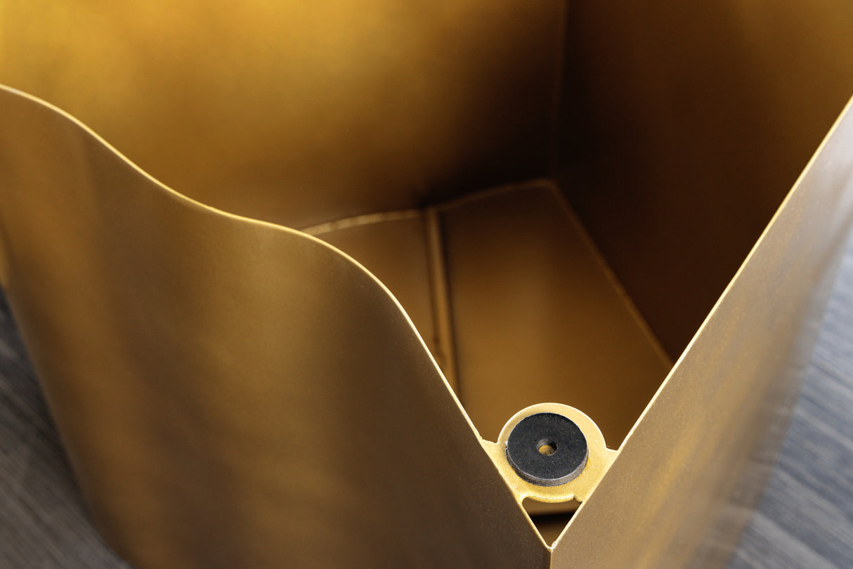 Side table ORGANIC ORIENT 80cm trunk look brass