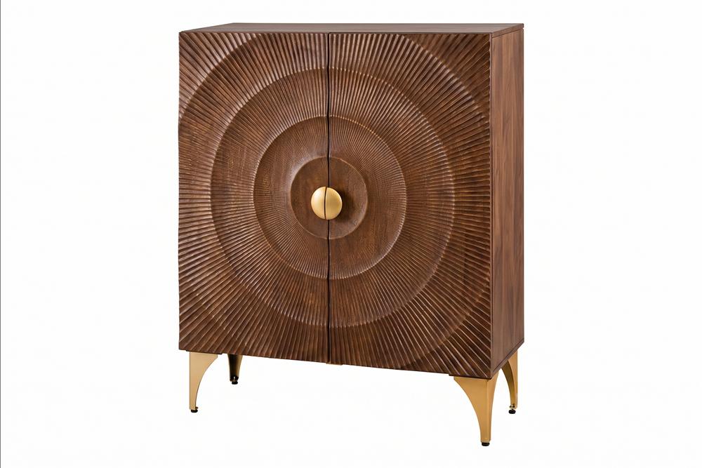 Highboard GOLDEN SUNSET 120cm 3D mango wood brown