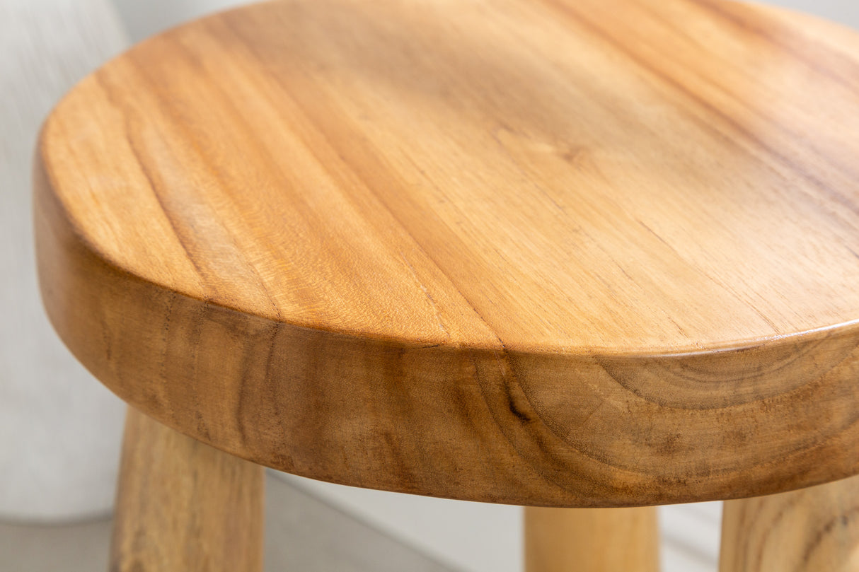 Stool BALI 45cm teak wood natural