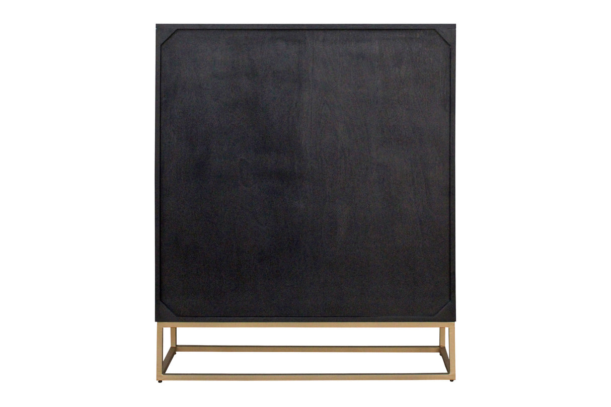Highboard ILLUSION 120cm mango black