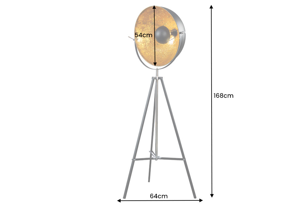 Stehleuchte BIG STUDIO 170cm schwarz gold