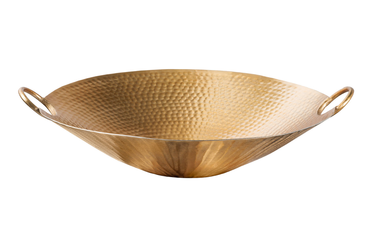 Decoration bowl ORIENT 55cm with hammer stroke effect gold