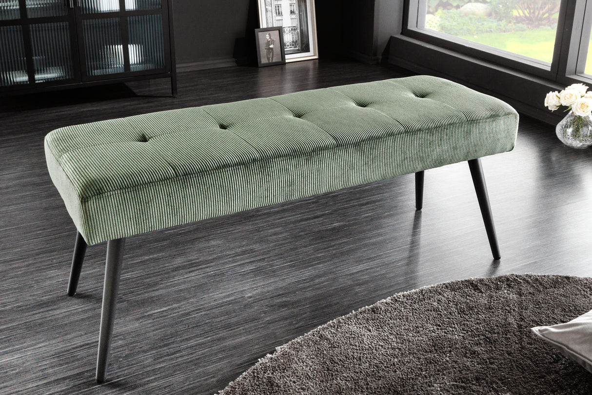 Bank BOUTIQUE 100cm Kordel grün