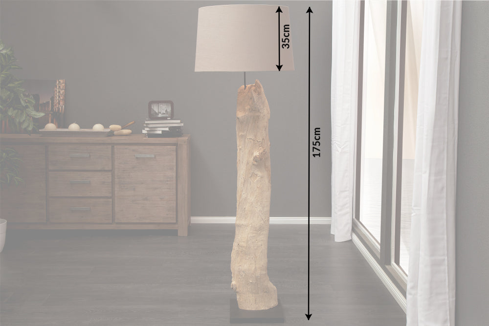 Floor lamp ROUSILIQUE 180cm driftwood beige