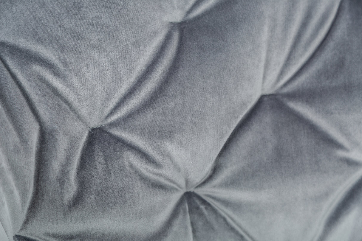 Bürostuhl THE DUTCH COMFORT 46-55cm mit Armlehnen samtgrau