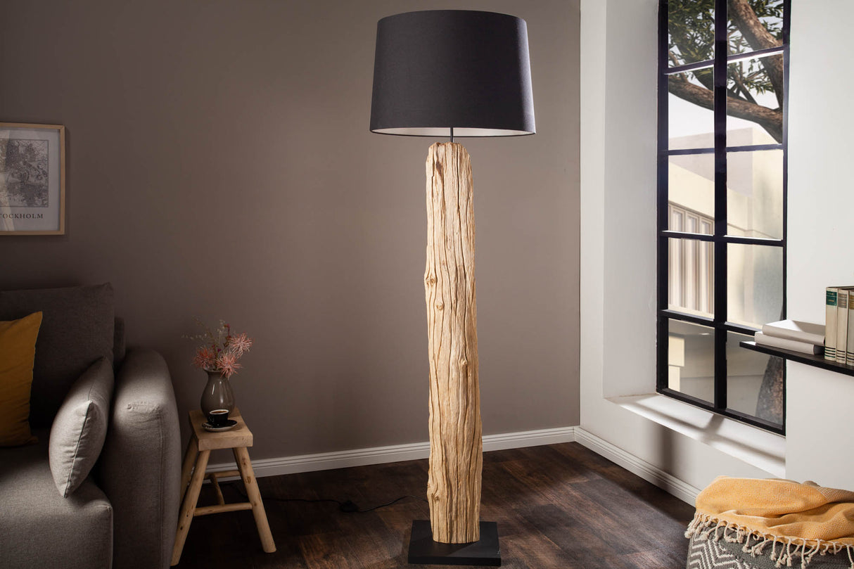 Stehlampe ROUSILIQUE 180cm Treibholz schwarz