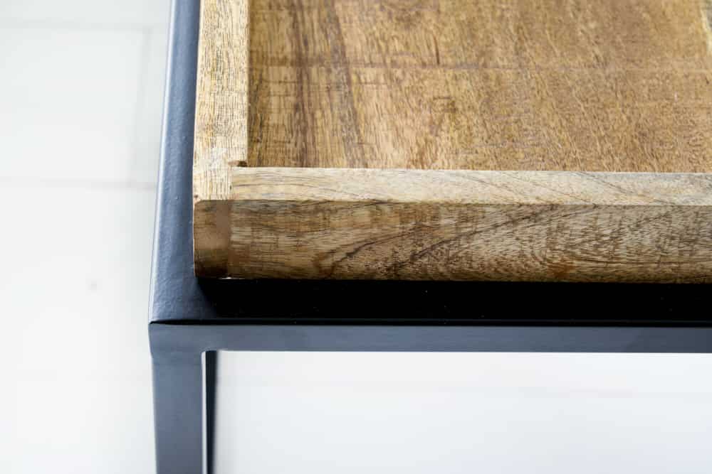 Beistelltisch SERVITEUR 45-55cm 2er Set Tabletts Mangoholz