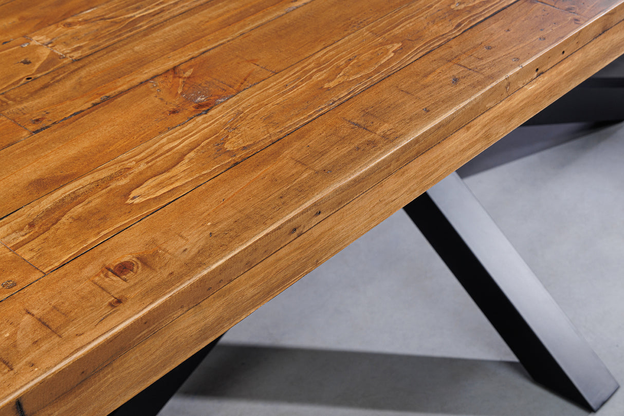 Dining table GALAXIE 240cm pinewood vintage brown